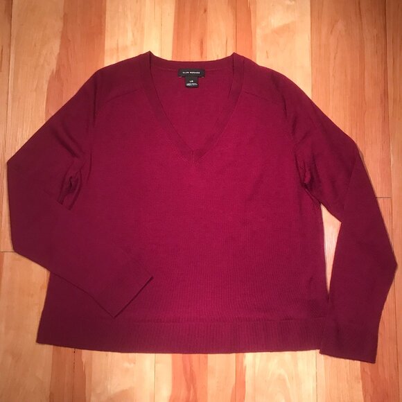 Club Monaco V-neck Wool Sweater Size L - Picture 4 of 9